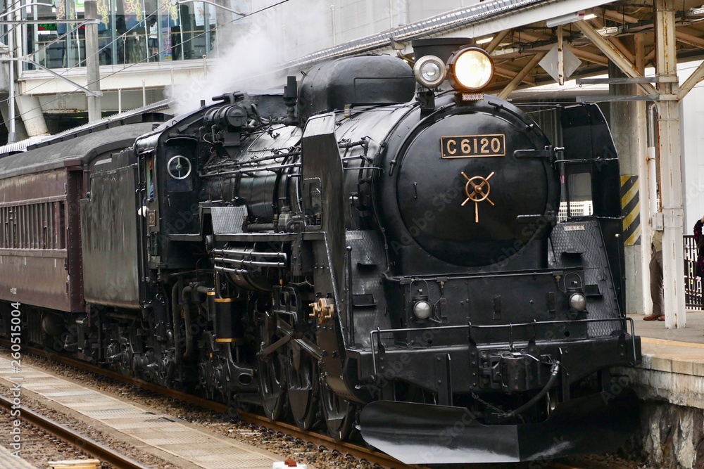 Obraz premium 《蒸気機関車》秋田県大仙市