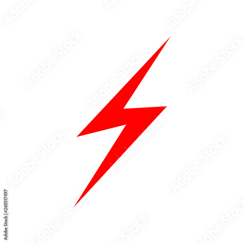 Lightning line icon