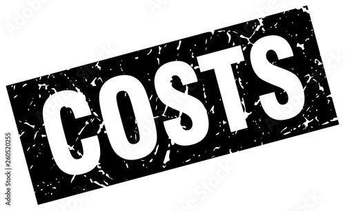 square grunge black costs stamp