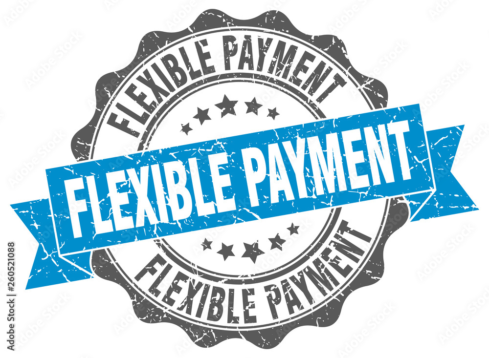 Fototapeta premium flexible payment stamp. sign. seal