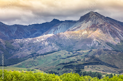 mountain view in New Zealand