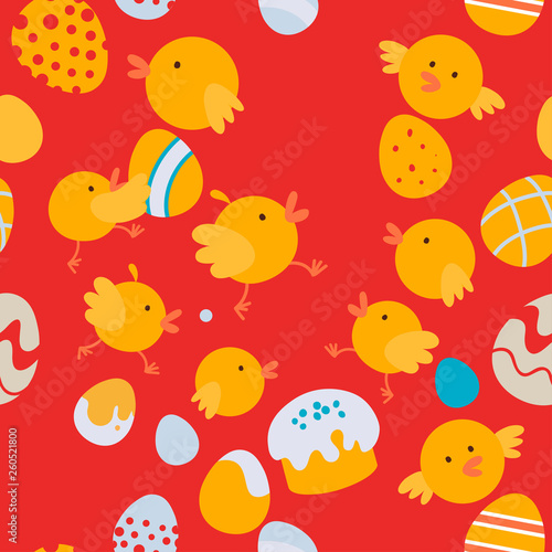 Easter little chickens pattern