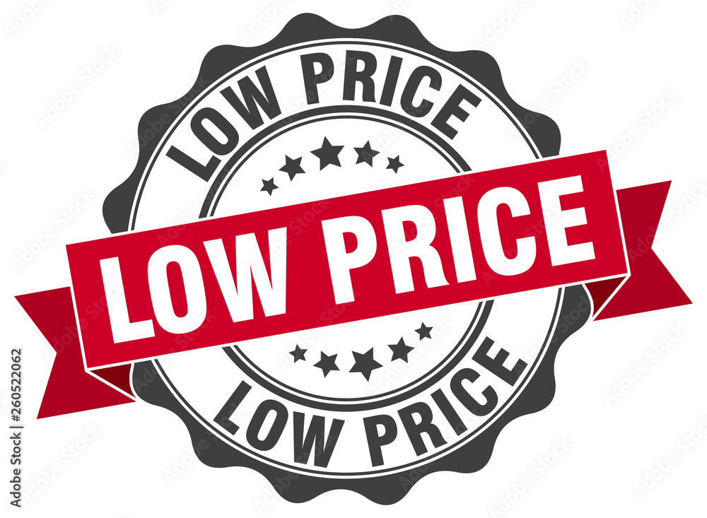 Obraz premium low price stamp. sign. seal
