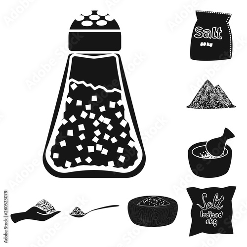 Vector illustration of natural and baking   symbol. Collection of natural and food stock symbol for web.