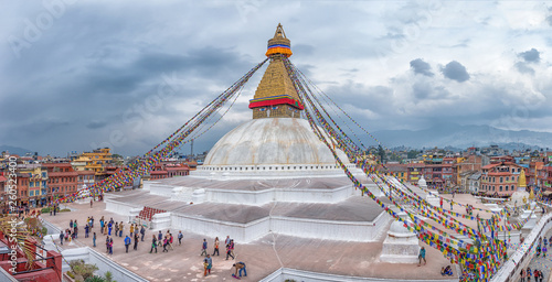 Boudhanath Stupa in Kathmandu, Nepal photo