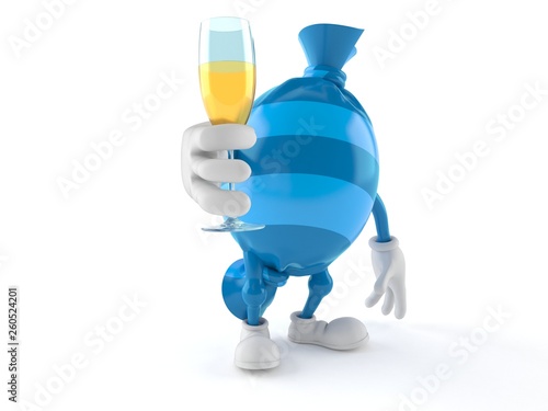Candy character toasting
