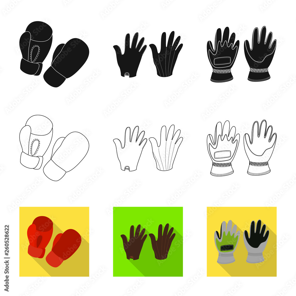 Fototapeta premium Isolated object of silhouette and safety sign. Collection of silhouette and comfort stock vector illustration.