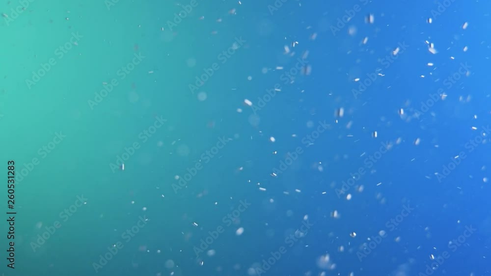 Water bubbles in front of blue and green background Water bubbles in front of blue and green background