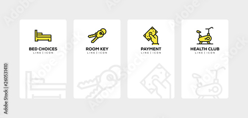 HOTEL LINE ICON SET