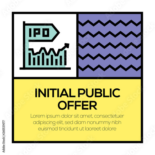 INITIAL PUBLIC OFFER ICON CONCEPT