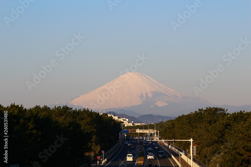 国道一号線からの富士山