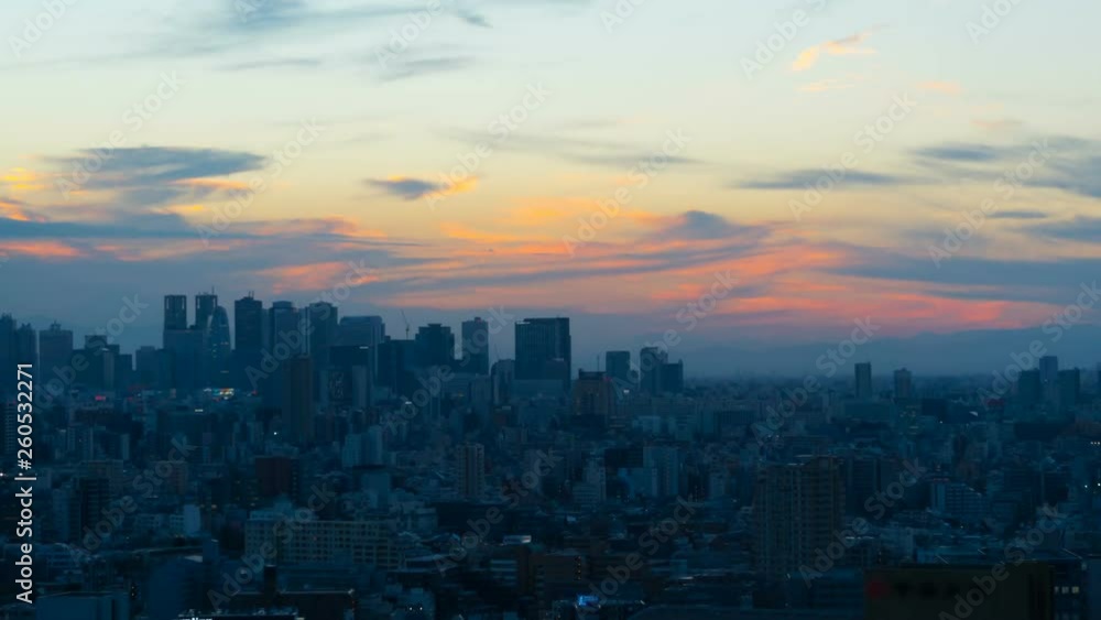 東京 タイムラプス 2019 日没から夜景 長時間撮影 東京 タイムラプス 2019 日没から夜景 長時間撮影