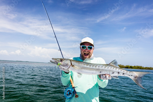 Presenting a big barracuda