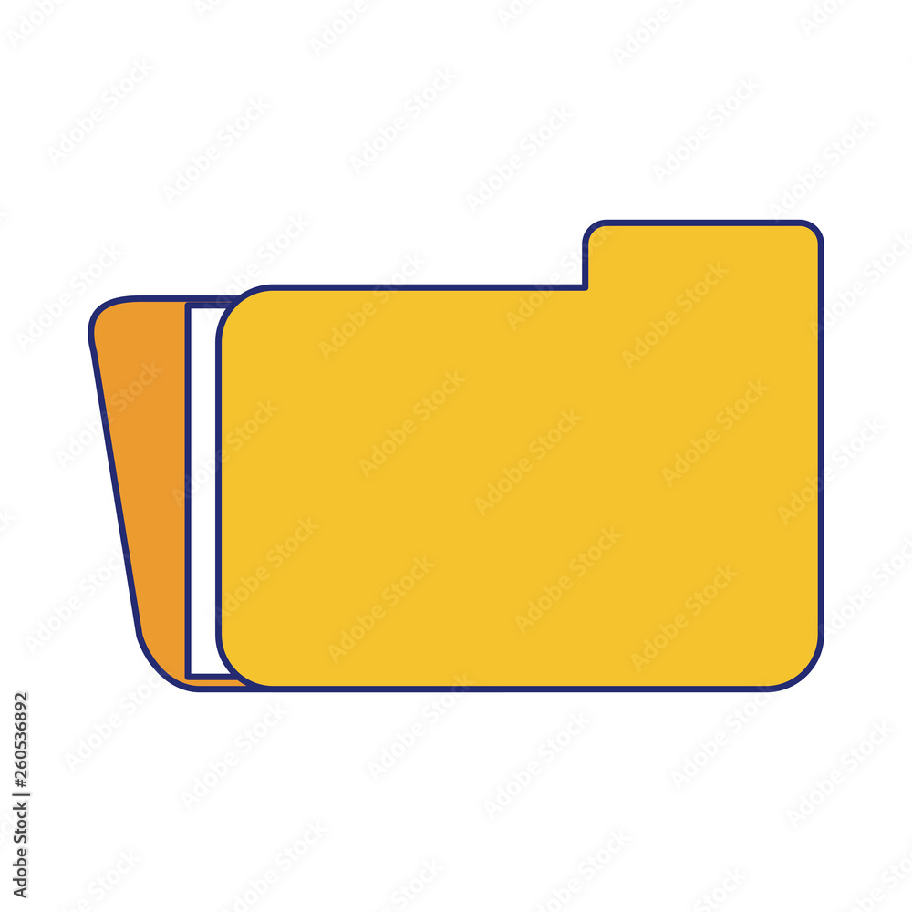 Folder business document symbol blue lines Folder business document symbol blue lines