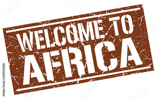welcome to Africa stamp