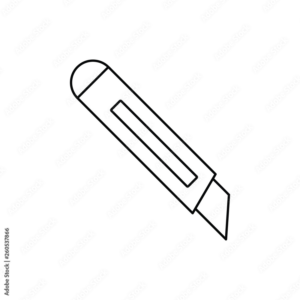 Cutter Icon, Vector in Outline Style Cutter Icon, Vector in Outline Style