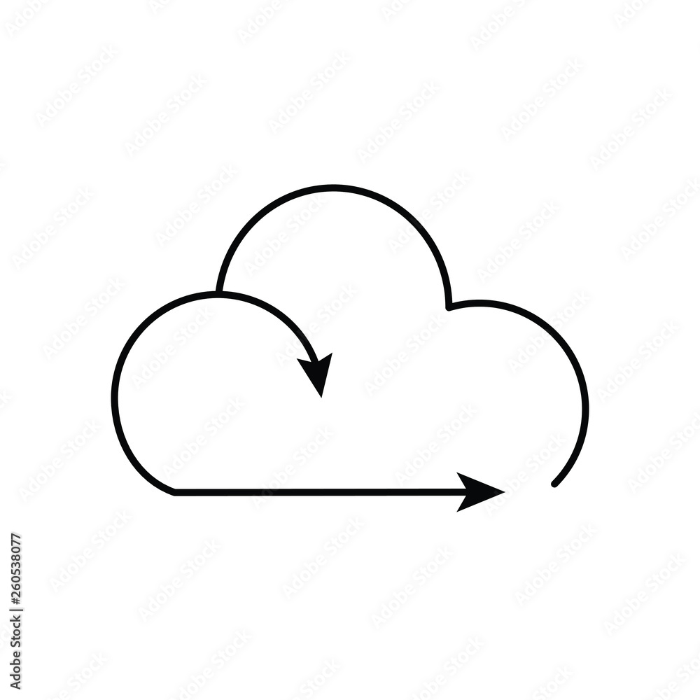 Cloud logo. Communication or network. Vector icon Cloud logo. Communication or network. Vector icon