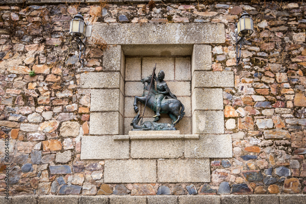 Naklejka premium Casares miasto w Hiszpanii w prowincji Estremadura