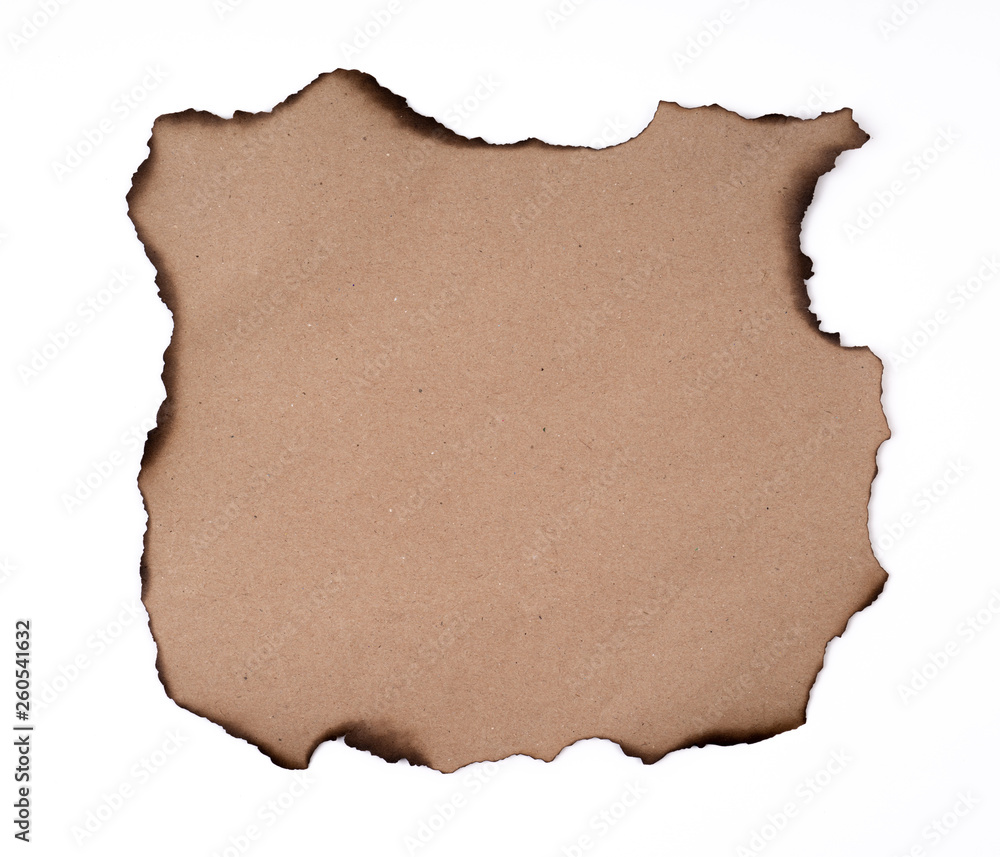 .burnt paper sheet .burnt paper sheet
