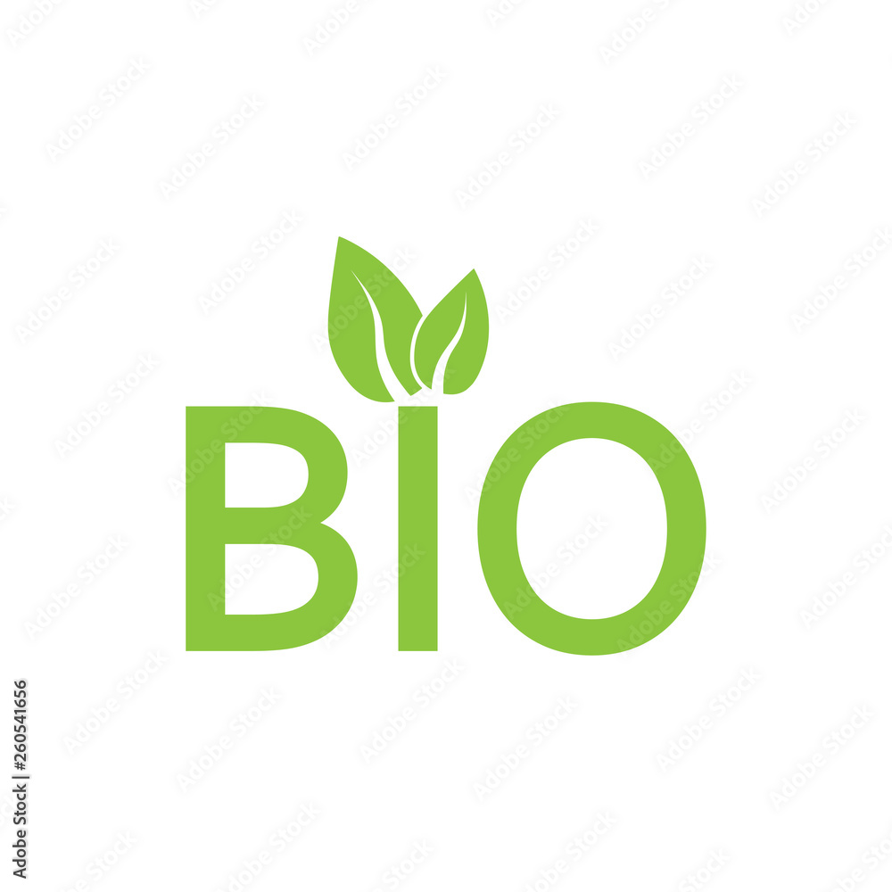 Bio, organic icon. Vector illustration, flat design. Bio, organic icon. Vector illustration, flat design.