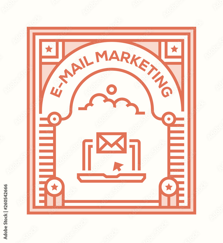 E-MAIL MARKETING ICON CONCEPT E-MAIL MARKETING ICON CONCEPT