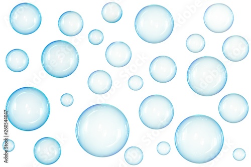 Group of soap bubbles - 3D illustration