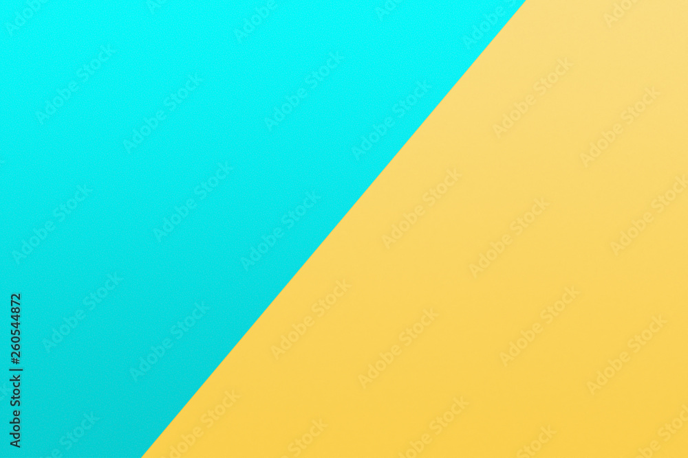 turquoise and yellow piece of paper in pastel colors