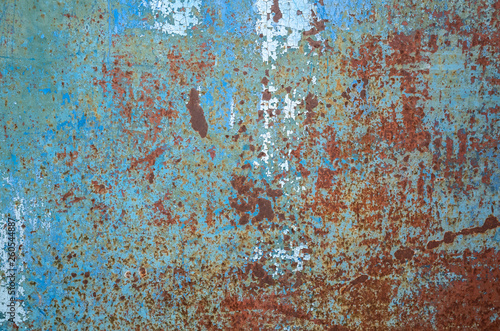 rusty metal dirty wall