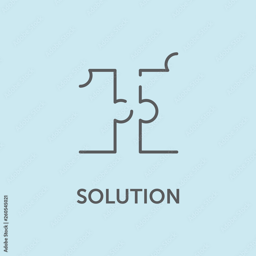 Solution Icon Concept Solution Icon Concept