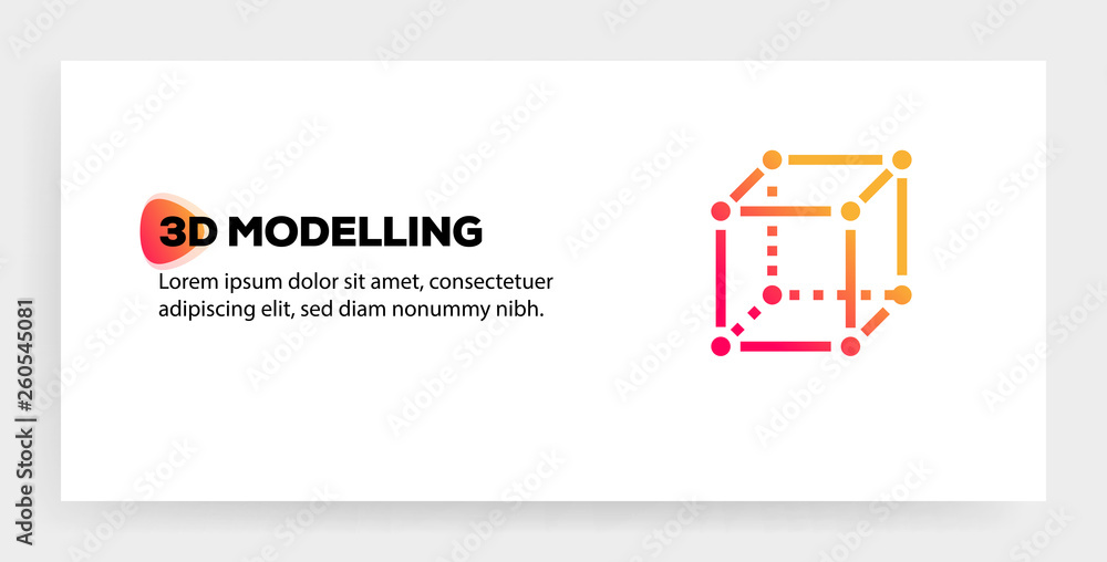 3D MODELLING ICON CONCEPT 3D MODELLING ICON CONCEPT