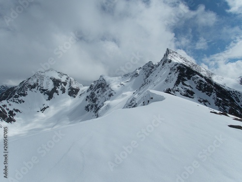 snow winter skiing season in kuhtai