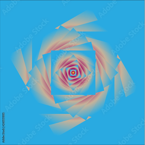 abstract square flower