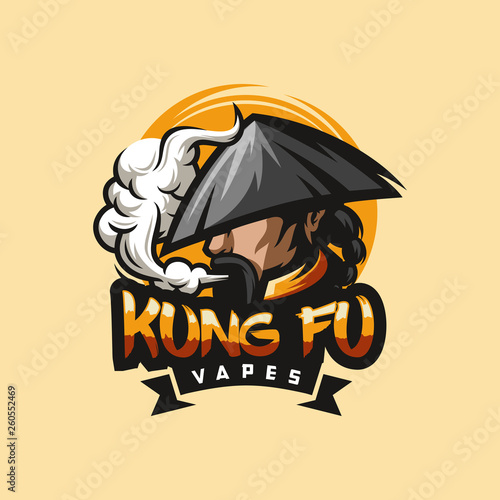 kungfu vape logo design ready to use