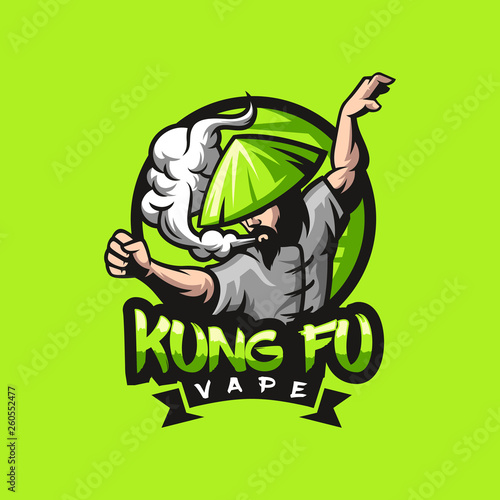 kungfu vape logo design ready to use