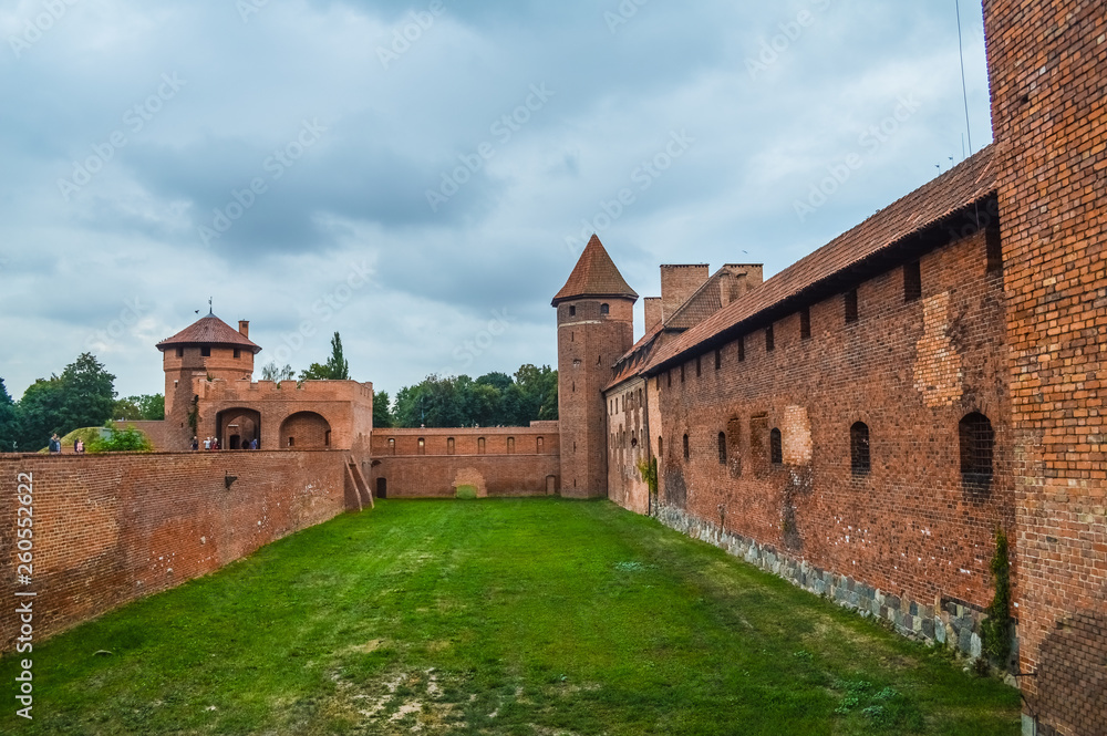 Courtyard of the Malbork Castle, Poland