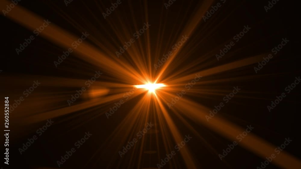 Yellow, orange light rays on black background. Flare, sunlight, shiny lens light, spotlight. Yellow, orange light rays on black background. Flare, sunlight, shiny lens light, spotlight.