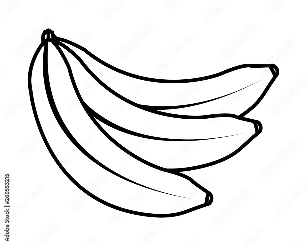 bananas icon cartoon black and white bananas icon cartoon black and white