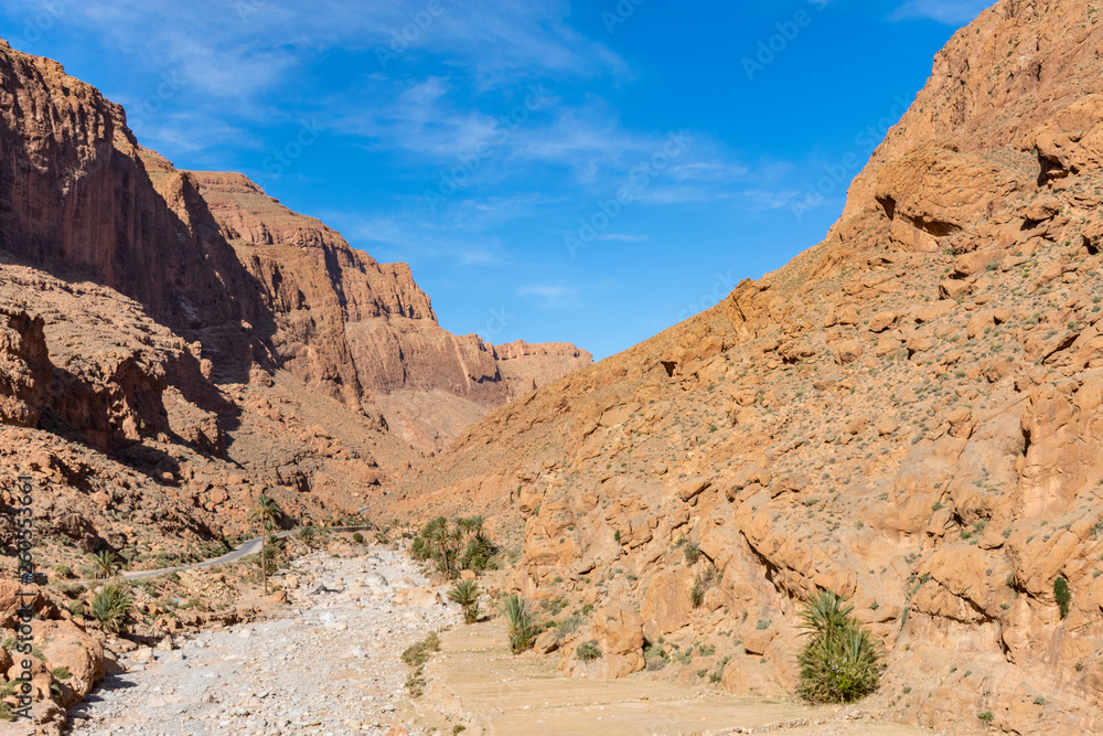 Landscape at Todra Gorge in Morocco