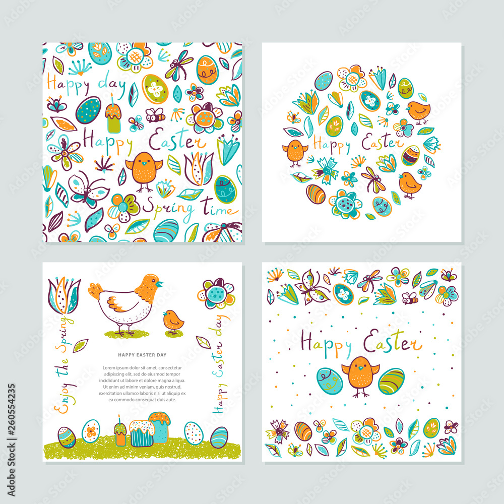 Happy Easter greeting card Happy Easter greeting card