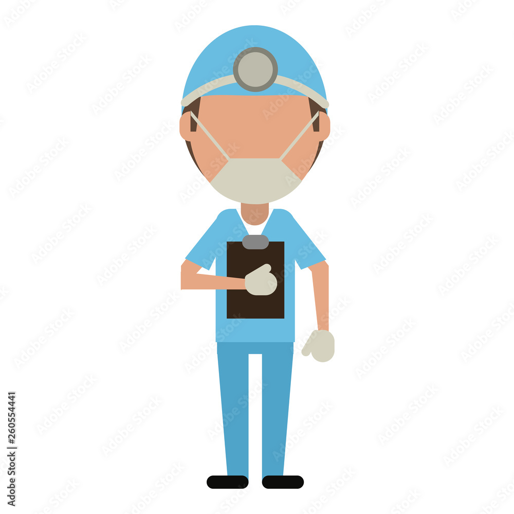 Doctor with clipboard avatar