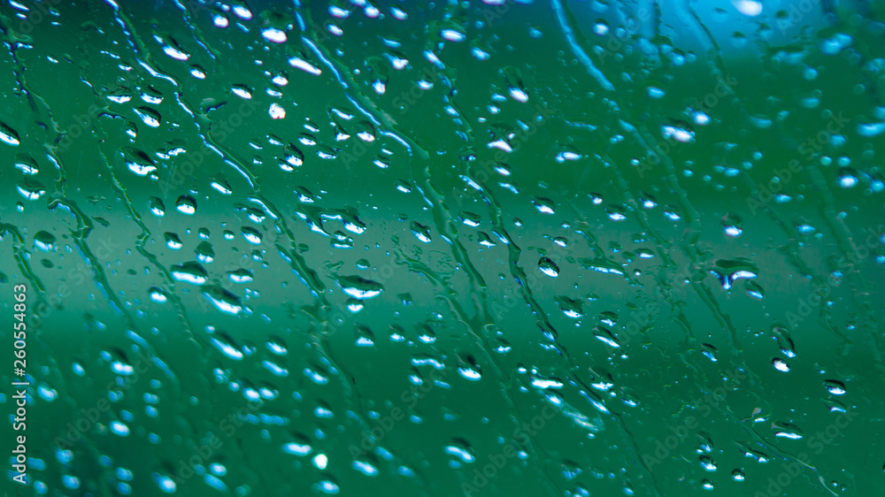 Rain Drops Relecting on Window Glass Rain Drops Relecting on Window Glass