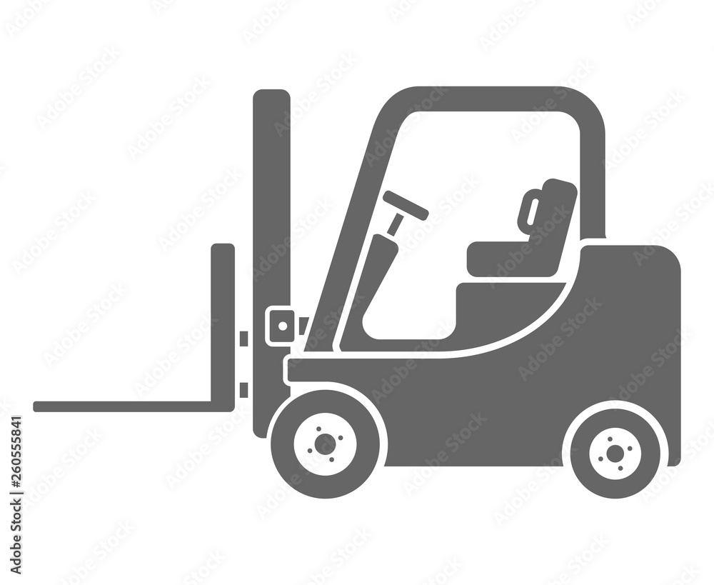  Forklift truck icon