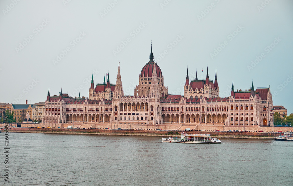 Fototapeta premium The Hungarian Parliament Buildin in Budapest