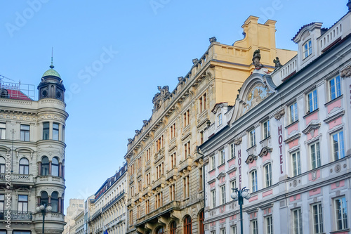 PRAGUE, CZECH REPUBLIC - July 25, 2017 : Antique building view in Prague, Czech Republic © ilolab