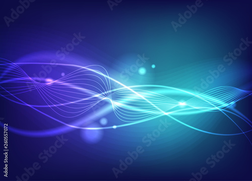 Abstract Backgrounds vibrant color, blue bright color, vector illustration - Vector