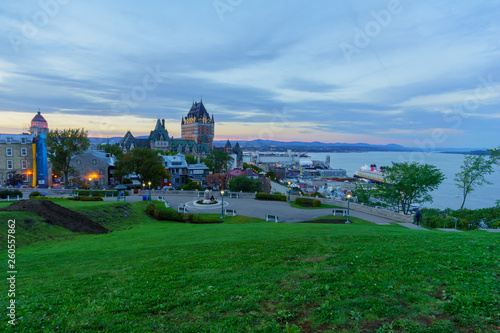 Sunset view of Quebec City