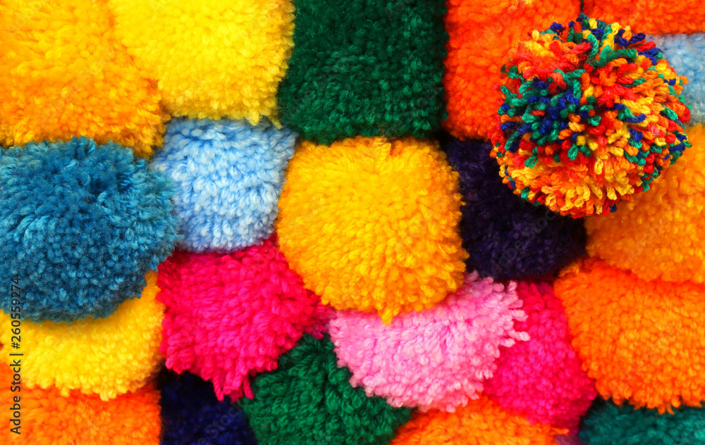 wool ponpon very soft and colorful