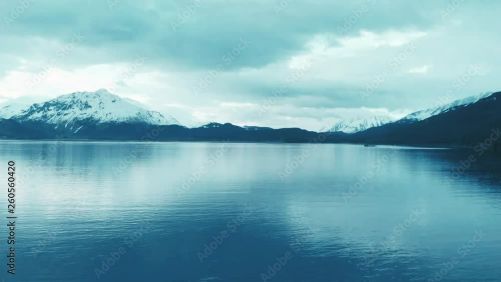 Evening views of Resurrection bay in Seward Alaska Evening views of Resurrection bay in Seward Alaska