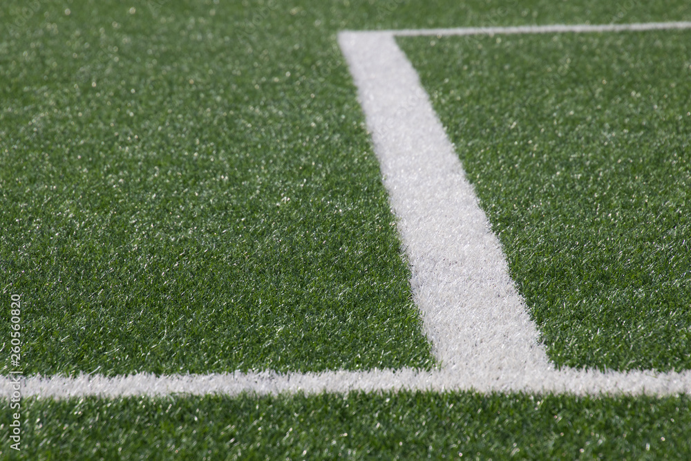 Synthetic soccer pitch