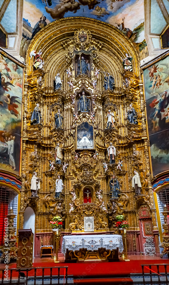 Basilica Altar La Ensenaza Church Mexico City Mexico